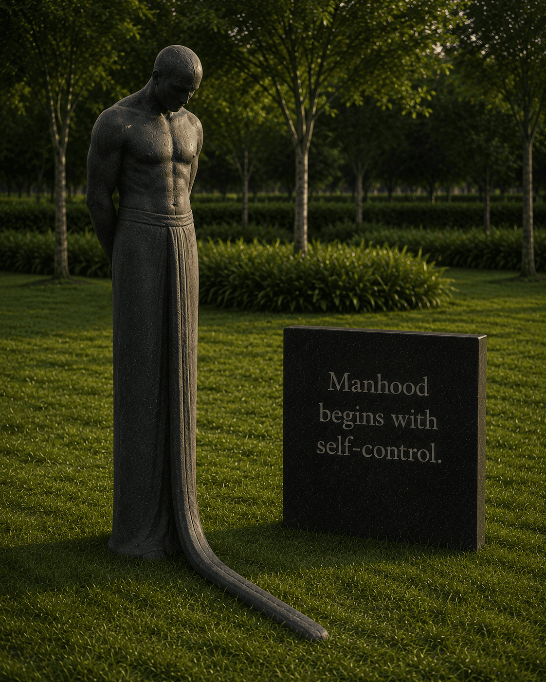 Manhood Begins with Self-Control